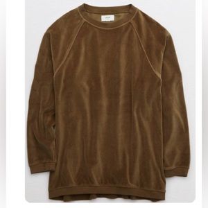 Aerie velour loungeware top
